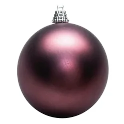 Outlet DecoWoerner Weihnachtskugeln Matt, Pack á 12 Stück violett
