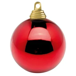 Clearance DecoWoerner Weihnachtskugeln Glänzend Schwer Entflammbarem 6 Cm 24 Stück rot