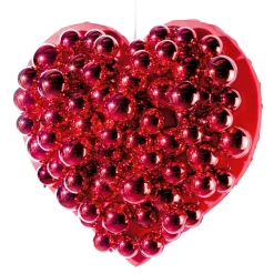 Clearance DecoWoerner Weihnachtskugeln Glänzend Schwer Entflammbarem 6 Cm 24 Stück rot
