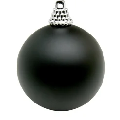 Sale DecoWoerner Weihnachtskugeln Matt, 6cm - 24Stück schwarz