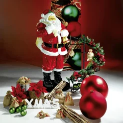 Hot DecoWoerner Weihnachtsmann Aus Fiberglas 180 Cm rot