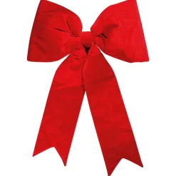 Outlet DecoWoerner Weihnachts-Schleife Samt 80 Cm Lang rot