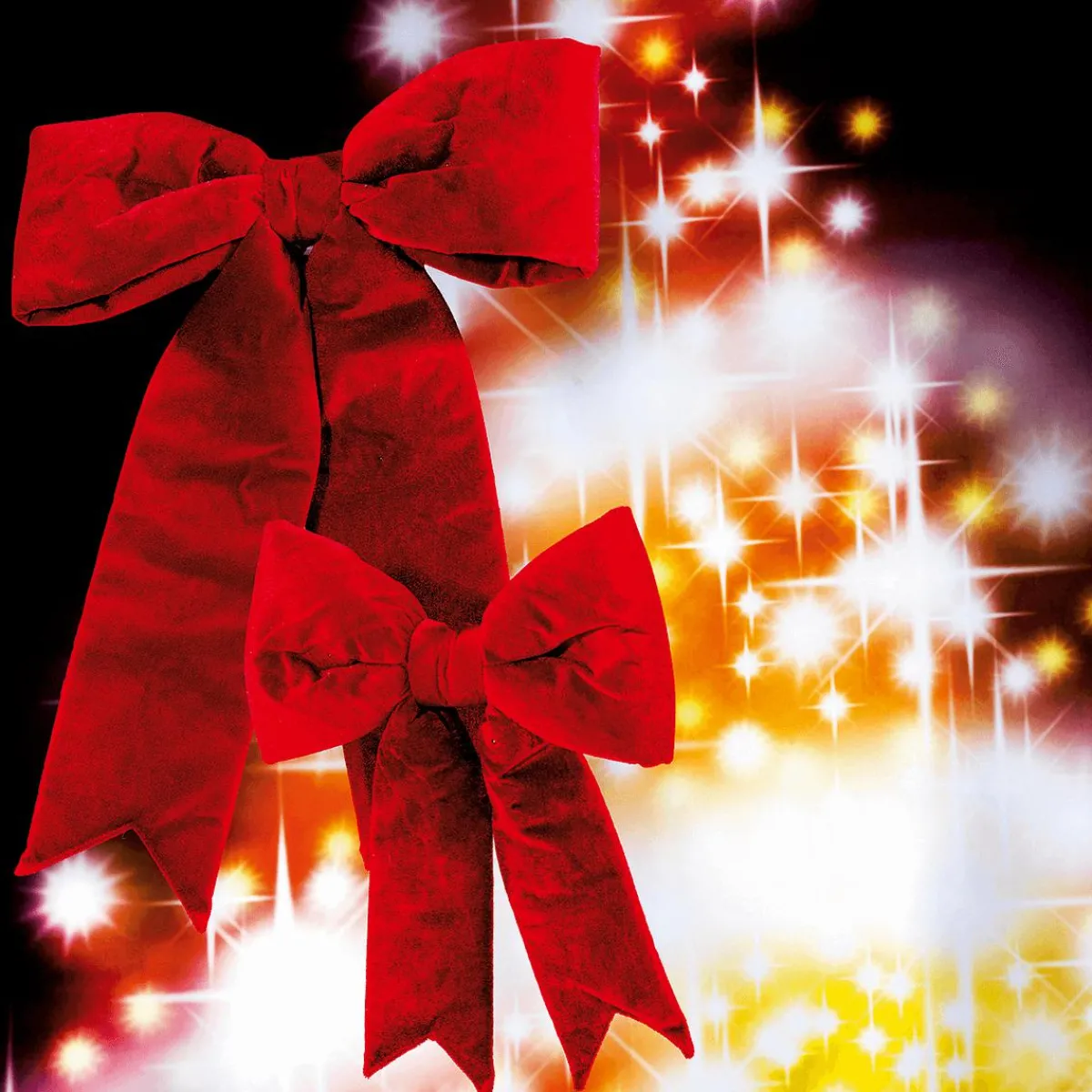 New DecoWoerner Weihnachts-Schleife Samt 110 Cm Lang rot