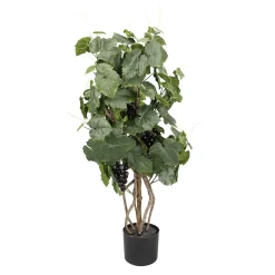 New DecoWoerner Weinrebenpflanze Im Topf Mit Trauben 90 Cm grün