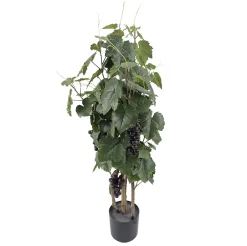 New DecoWoerner Weinrebenpflanze Im Topf Mit Trauben 90 Cm grün