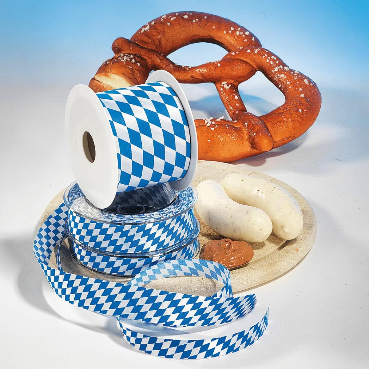 Discount DecoWoerner wurstpaar Mit Senf Lebensmittel-Attrappen weiß
