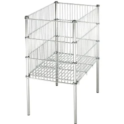 Online DecoWoerner Wühlkorb Faltbar, 75 Cm Hoch silber