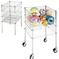 Online DecoWoerner Wühlkorb Faltbar, 75 Cm Hoch silber
