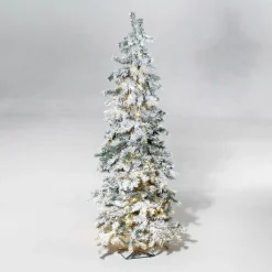 Sale DecoWoerner Wintertanne, Beschneite Luvi-Kunsttanne Mit LED-Licht, 160 Cm weiß