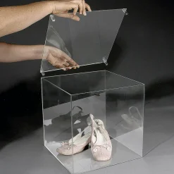 DecoWoerner Würfelbox Mit Deckel 40 X 40 Cm transparent