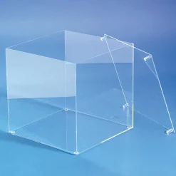 Clearance DecoWoerner Würfelbox Mit Deckel 30 X 30 Cm transparent