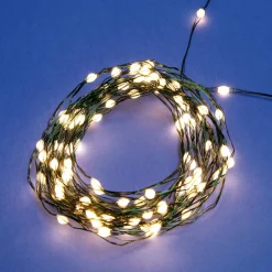 New DecoWoerner XL LED Draht Lichterkette Für Außen, 10 M grün