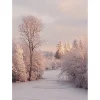 New DecoWoerner XL-Stoffbanner "Winterstimmung" Aus Schwer Entflammbarem Fahnenstoff 150 X 200 Cm