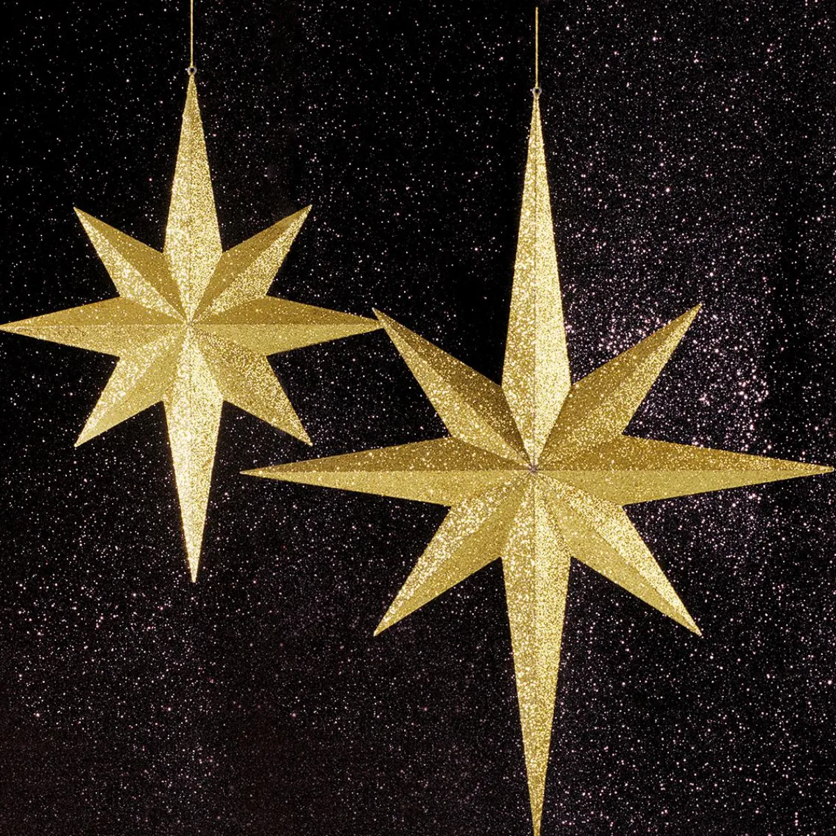 Best DecoWoerner XXL Deko Stern 80 Cm gold