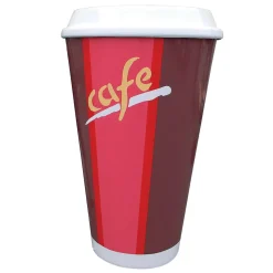 Clearance DecoWoerner XXL Kaffeebecher Attrappe 155 Cm Hoch mehrfarbig