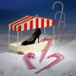 Discount DecoWoerner XXL Zuckerstangen Lebensmittel-Attrappe 5 Stück 50 Cm rot