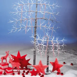 Discount DecoWoerner XXL Zuckerstangen Lebensmittel-Attrappe 5 Stück 50 Cm rot