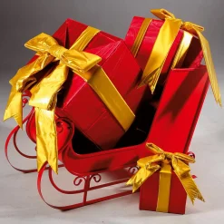 Clearance DecoWoerner XXL-Geschenkbox Für Innen 3tlg. Rot mehrfarbig