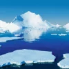 Clearance DecoWoerner XXL-Planenbanner "Eisschollen Im Polarmeer" Aus Schwer Entflammbarer LKW-Plane 300 X 400 Cm