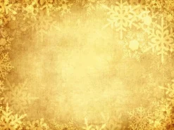 Online DecoWoerner XXL-Planenbanner "ene Schneekristalle" Aus Schwer Entflammbarer LKW-Plane 250 X 330 Cm gold