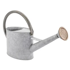 DecoWoerner Zink Gießkanne 47 Cm Grau